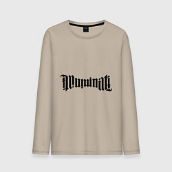 Мужской лонгслив Амбиграмма Иллюминати