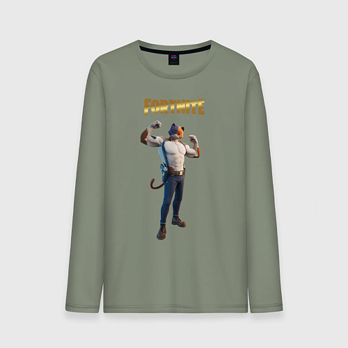 Мужской лонгслив Meowcles Fortnite 2 / Авокадо – фото 1