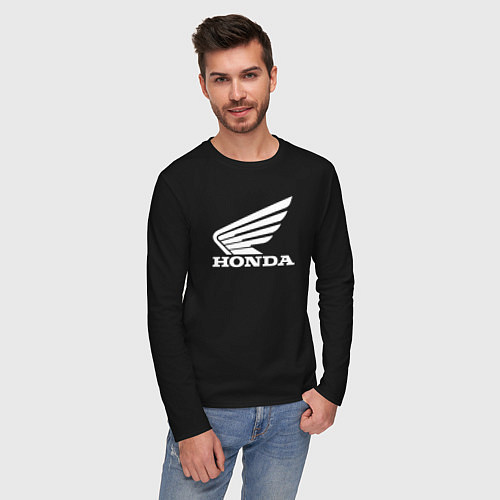 Мужской лонгслив HONDA / Черный – фото 3