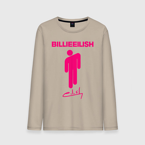 Мужской лонгслив BILLIE EILISH / Миндальный – фото 1