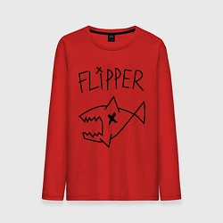 Лонгслив хлопковый мужской Nirvana Flipper, цвет: красный