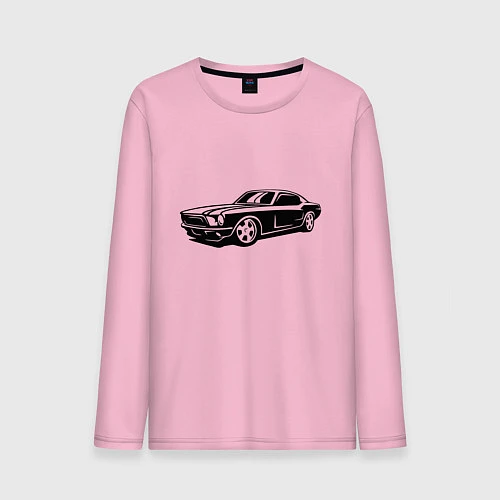 Мужской лонгслив Ford Mustang Z / Светло-розовый – фото 1