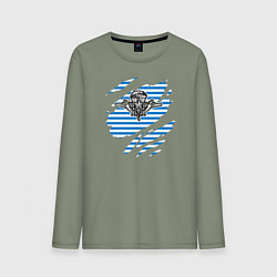 Мужской лонгслив Рваная тельняшка