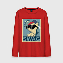 Мужской лонгслив Rainbow Dash swag