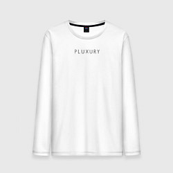 Лонгслив хлопковый мужской PLUXURY, цвет: белый