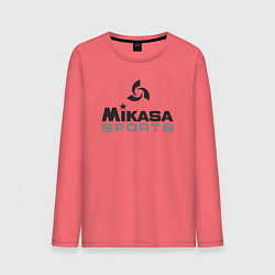 Лонгслив хлопковый мужской MIKASA SPORTS, цвет: коралловый