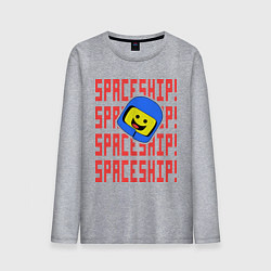 Лонгслив хлопковый мужской Spaceship, цвет: меланж