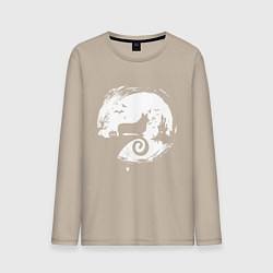 Мужской лонгслив Полнолуние Корги