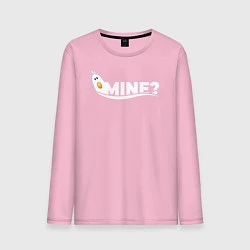 Лонгслив хлопковый мужской Mine?, цвет: светло-розовый