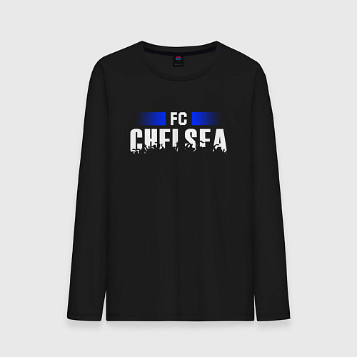 Мужской лонгслив FC Chelsea / Черный – фото 1