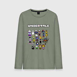 Лонгслив хлопковый мужской UNDERTALE, цвет: авокадо