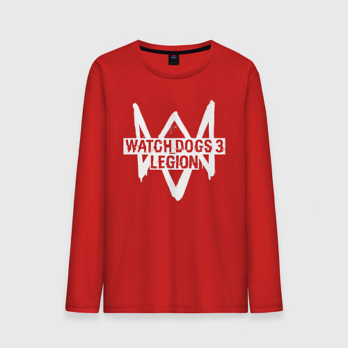 Мужской лонгслив Watch Dogs: Legion / Красный – фото 1