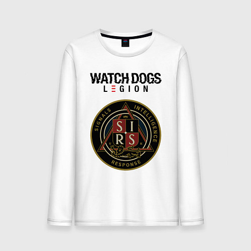 Мужской лонгслив S I R S Watch Dogs Legion / Белый – фото 1