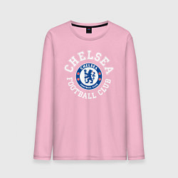 Лонгслив хлопковый мужской Chelsea FC цвета светло-розовый — фото 1