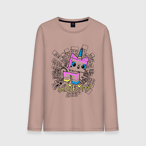 Мужской лонгслив Lego: Unikitty / Пыльно-розовый – фото 1