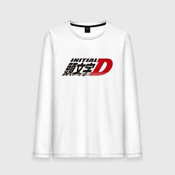 Лонгслив хлопковый мужской Initial D Logo Z, цвет: белый