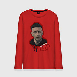 Лонгслив хлопковый мужской Голяк Brassic Винни Онил, цвет: красный