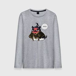 Лонгслив хлопковый мужской Nero bird, цвет: меланж