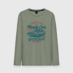 Мужской лонгслив Машина