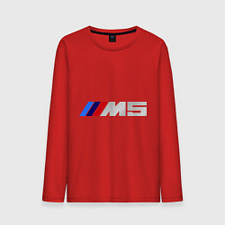 Лонгслив хлопковый мужской BMW M5 цвета красный — фото 1