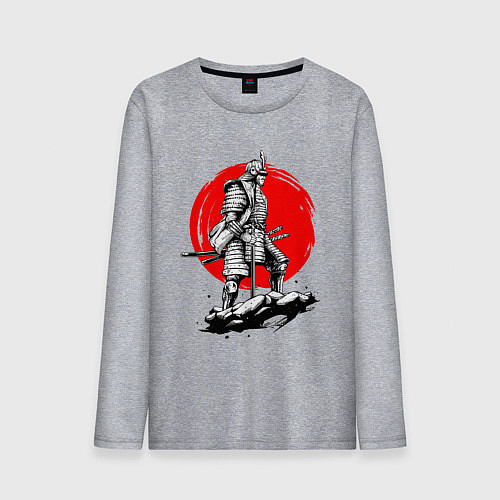 Мужской лонгслив САМУРАЙ / Меланж – фото 1