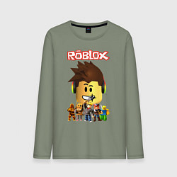 Лонгслив хлопковый мужской ROBLOX, цвет: авокадо