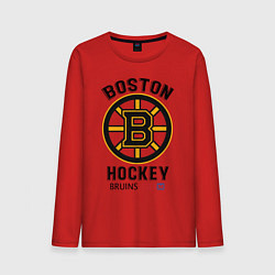 Лонгслив хлопковый мужской BOSTON BRUINS NHL, цвет: красный