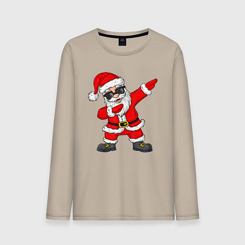 Мужской лонгслив Dabing Santa / Миндальный – фото 1