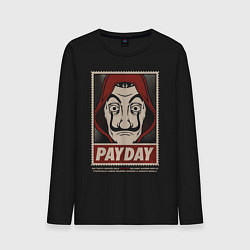 Лонгслив хлопковый мужской Payday, цвет: черный