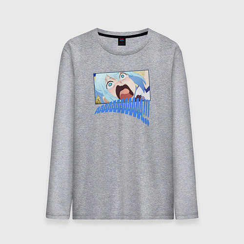 Мужской лонгслив Aqua / Меланж – фото 1
