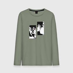 Мужской лонгслив Черный клевер