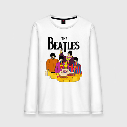 Мужской лонгслив THE BEATLES / Белый – фото 1