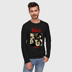 Лонгслив хлопковый мужской The Beatles LET IT BE, цвет: черный — фото 2