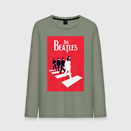 Мужской лонгслив The Beatles / Авокадо – фото 1