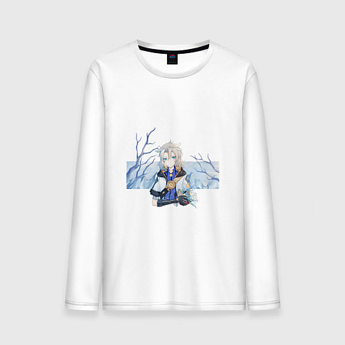 Мужской лонгслив Альбедо / Белый – фото 1