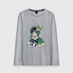 Лонгслив хлопковый мужской Милый Венти, цвет: меланж