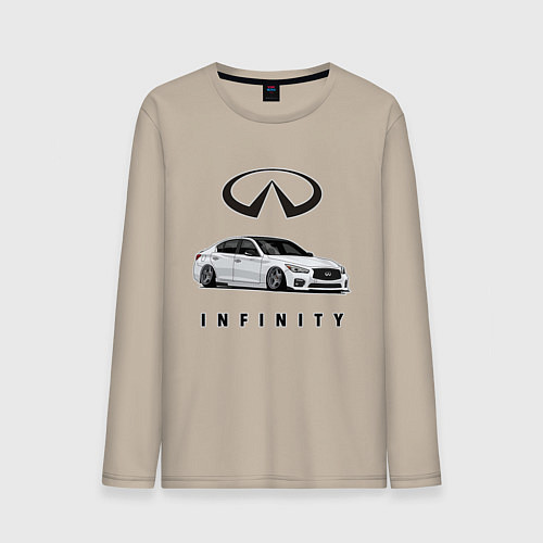 Мужской лонгслив Infinfity Car / Миндальный – фото 1