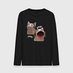 Мужской лонгслив Cat Pop - Мем