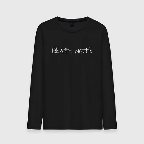 Мужской лонгслив DEATH NOTE ТЕТРАДЬ СМЕРТИ / Черный – фото 1
