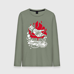 Мужской лонгслив Cyberpunk 2077 SAMURAI