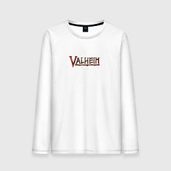 Лонгслив хлопковый мужской Valheim Валхейм, цвет: белый