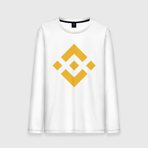 Мужской лонгслив BINANCE БИНАНС БИРЖА / Белый – фото 1