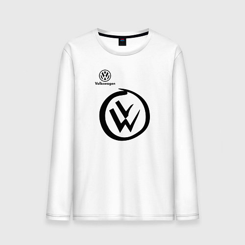 Мужской лонгслив Volkswagen / Белый – фото 1