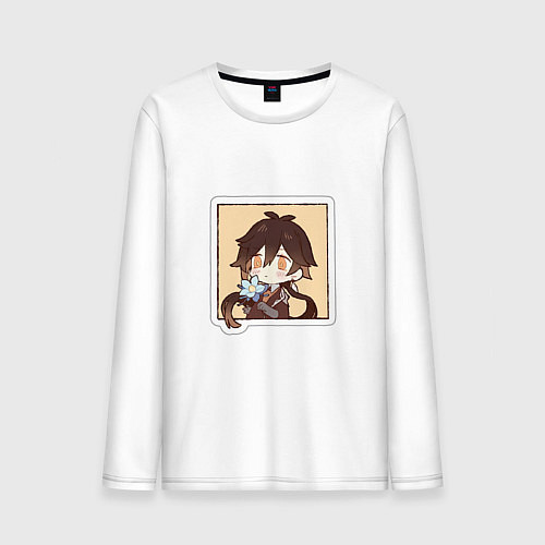 Мужской лонгслив Чжун Ли / Белый – фото 1