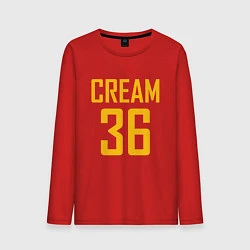 Лонгслив хлопковый мужской CREAM 36, цвет: красный