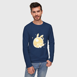 Лонгслив хлопковый мужской Дух путешественника, цвет: тёмно-синий — фото 2