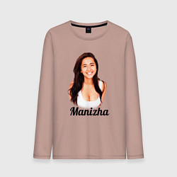 Лонгслив хлопковый мужской Манижа Manizha, цвет: пыльно-розовый