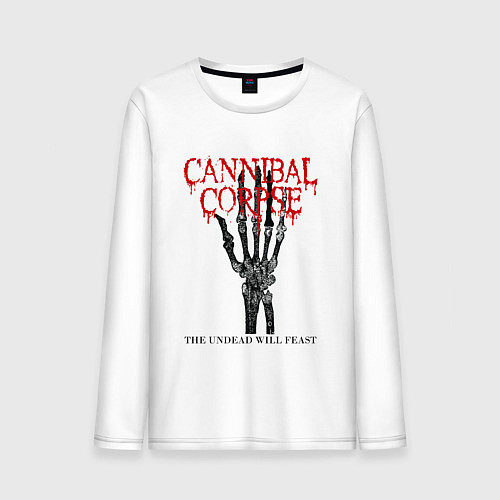 Мужской лонгслив Cannibal Corpse Труп Каннибала Z / Белый – фото 1