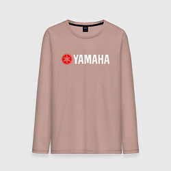 Лонгслив хлопковый мужской YAMAHA ЯМАХА, цвет: пыльно-розовый