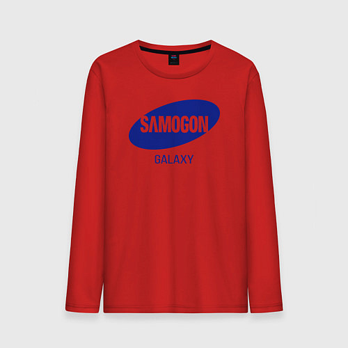 Мужской лонгслив Samogon galaxy / Красный – фото 1